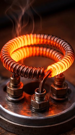 Heater Coil 🔥 | Electric Heater Coil Working #HeaterCoil #ElectricHeater #ElectricianLife #short