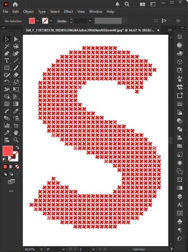 How to Create a Stitching and Embroidery Effect on Text in Illustrator Like a Pro#illustrator #short