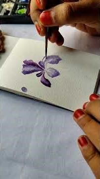 How to Paint a Purple Iris in Watercolor | Day 39 Floral Challenge