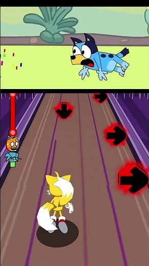 FNF Music Dash Sliced But Bluey Pibby FNF Animation #blueyandbingo #fnf #fnfanimation