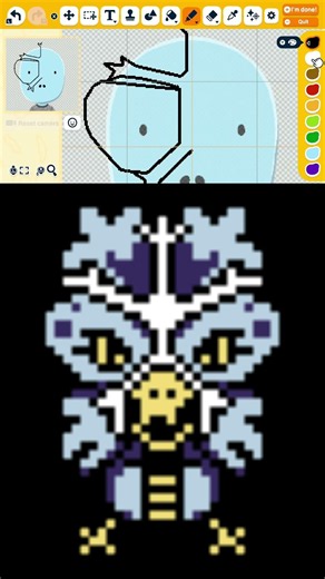 How to make Snowdrake from Undertale #snowdrake #undertale