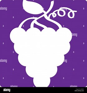 grapes fresh fruit icon Stock Vector Image & Art - Alamy