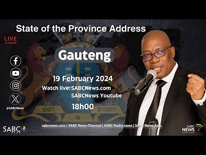 State of the Province Address - Gauteng