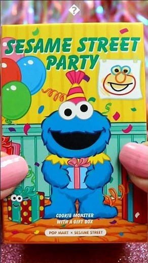 ASMR UNBOXING Sesame Street Party Blind Box Review ❤️#shorts #asmr #sesamestreet #trending #viral