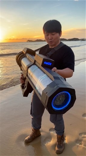 A salt generator that creates salt immediately when sprayed into seawater