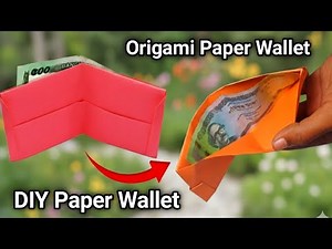 How To Make Paper Wallet | Origami Paper Wallet | DIY Paper Origami | Paper Craft