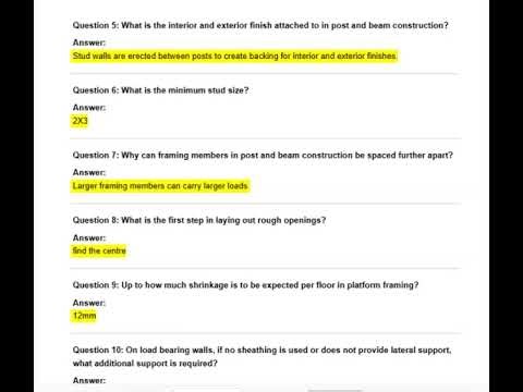 FREE MISCELLANEOUS AND STUDY GAMES ABOUT WOODFRAMING EXAM QUESTIONSActual Qs and Ans Expert