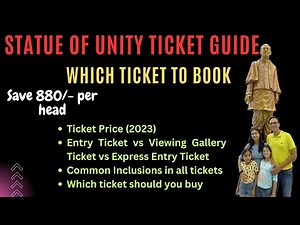 Statue of Unity - Which Ticket To Buy | How To Save 880/- in SOU | Ticket Price (2023) | Difference