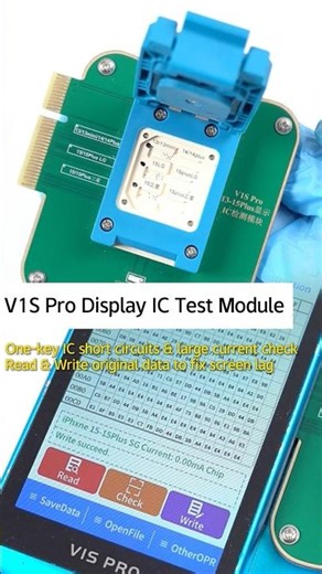 JCID V1S Pro Display IC Test Module | One-Click IC Diagnosis & Data Read/Write#jcid#v1spro#icrepair