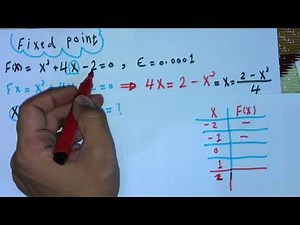 تحليلات عددية Fixed points