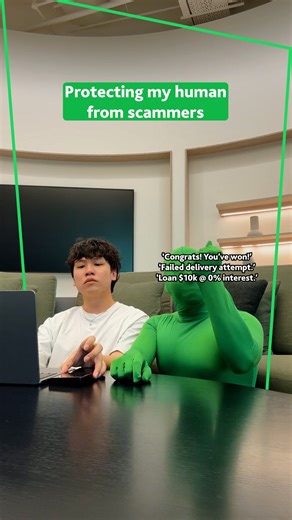 StarHub on Instagram: "Being a protective Hubling is not easy 😤​ Our new contract-free 5G Unlimited+ Plans come with ScamSafe which keeps you safe from scam calls, SMSes and more! Don’t fall victim into scams, stay vigilant 🔒 (Link in Bio)​ ​ #StarHubWeGotYou"