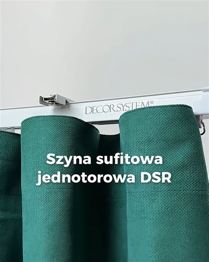Szyna sufitowa jednotorowa teleskopowa biała DSR - Vellano by Decor System