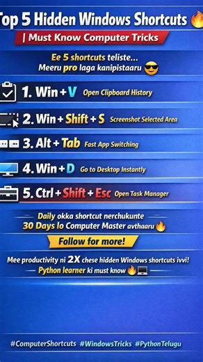 Computer Ninja Shortcuts 🥷 | Work Fast Like a Pro!