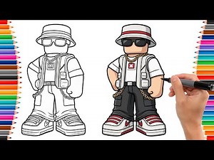 How to Draw Roblox Characters [Part 10] | Easy Roblox Drawing Tutorial | Roblox Coloring Pages