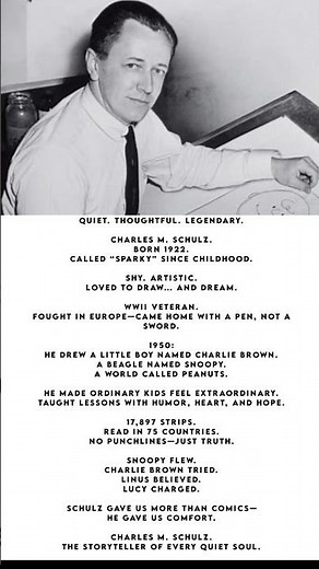 Charles M. Schulz: The Man Who Gave the World Snoopy