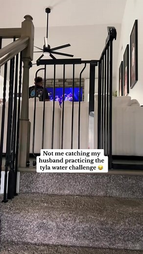 I know he’s not pouring water on my carpet!!!😂 | Gabrielle Kelley