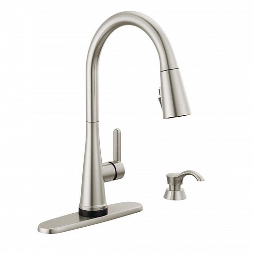 Reviews for Delta Greydon Touch2O Single Handle Pull Down Sprayer Kitchen Faucet with ShieldSpray Technology in SpotShield Stainless Steel | Pg 1 - The Home Depot