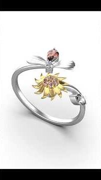 3D Jewelry Design: Sunflower Ring Tutorial - Matrix 9 - ADesign3d