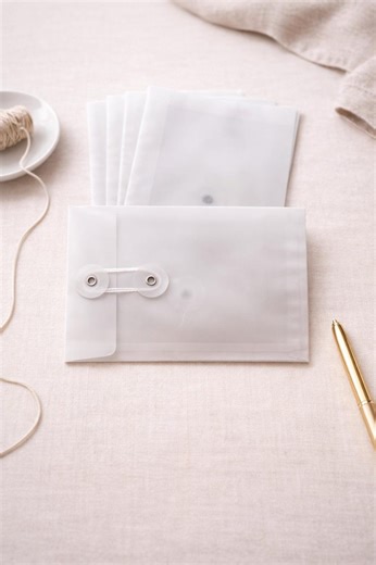 A6 Parchment Envelopes With Ribbon – Set for Wedding, Christening & Birthday, High-quality, Retro, Special - Etsy