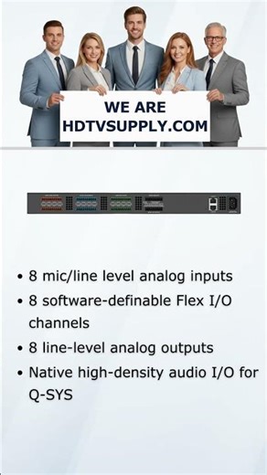 QSC QIO-24f Q-SYS Network 8 Mic/Line I/O Expanders