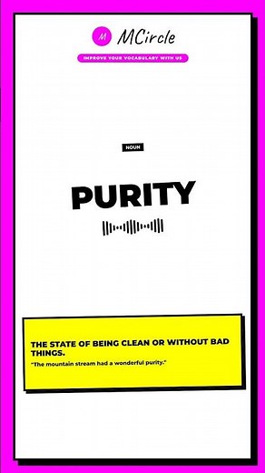 Learn English: What is Purity? | Vocabulary Shorts