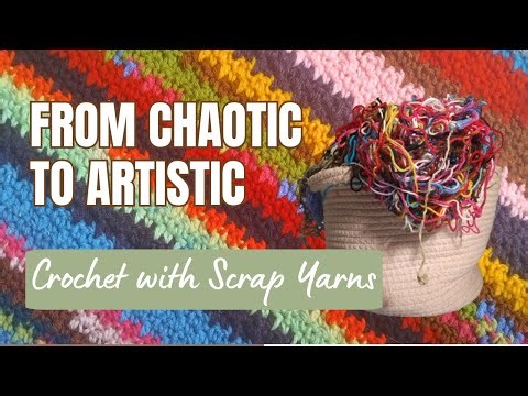 Crochet Floor Rug with Scrap Yarn - Easy Beginner Friendly Tutorial