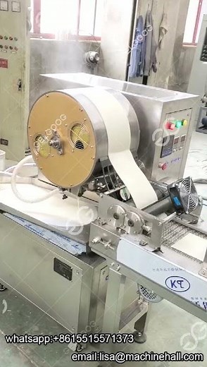 How to Make Lumpia Wrapper|Spring Roll Skin Making Machine Price