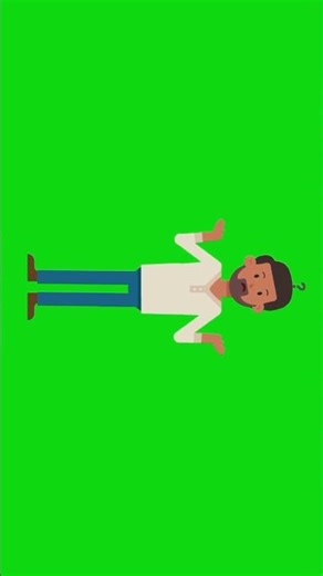 cartoon confused guy chroma key background #greenscreen #shorts