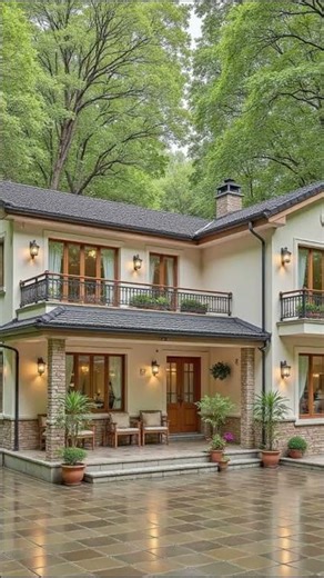 Modern 2-Story Pointed Roof Home | Sleek, Stylish & Beautiful #modelbuilding #architecture