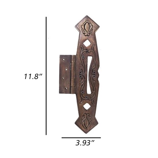 Victorian Antique Brass T-hinge - 11.8" Heavy Duty Decorative Gate Hinge - Large Garage Door Hardware, Rustic Barn Door Hinge, Luxury Brass - Etsy