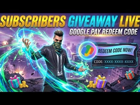 🔴 [ 30 RUPAY KA LIVE GOOGLE PAY REDEEM CODE GIVEAWAY 😱 || Free Fire Max ||