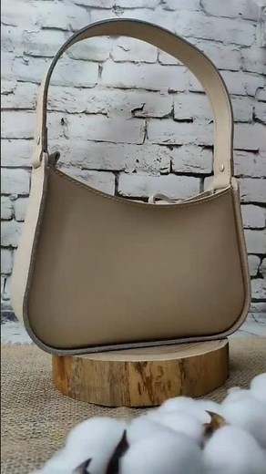 Leather Baguette Bag Making: DIY Tutorial | Leather bag pattern PDF and SVG