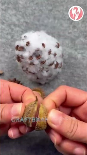 Pine cones | Owl toys made with pine cones