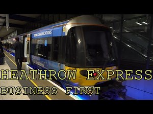 The most luxurious airport train? Heathrow Express | Business First | Terminal 5 to Paddington