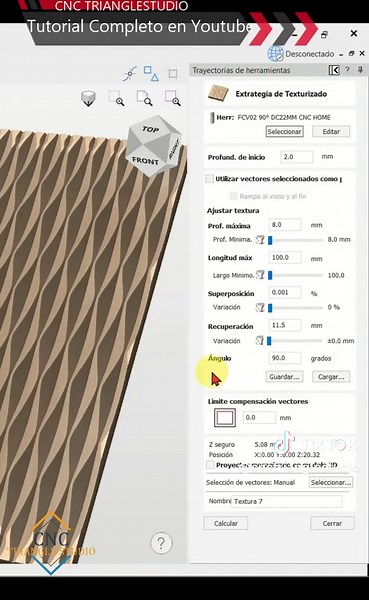 Texturas Dinámicas 🎨 con Trayectorias en Aspire | Nivel Medio 🚀 🎨 En este video te mostramos cómo crear texturas increíbles utilizando Vectric Aspire. 🖥️ Aprenderás paso a paso cómo diseñar superficies texturizadas 🌀 que harán destacar tus proyectos CNC. 🛠️ Lo que debes saber para iniciar a crear Texturas en Aspire: 📐 Cómo configurar trayectorias en Aspire para texturas. 🚀Herramientas de corte a utilizar para obtener excelentes resultados 💡Tips para obtener resultados profesionales. 🖼️