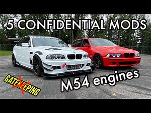 Top 5 secret performance mods BMW E46 M54 engine customization - 330ci Track car build modifications