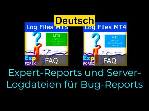 Deutsch. Expert-Reports und Server-Logdateien für Bug-Reports