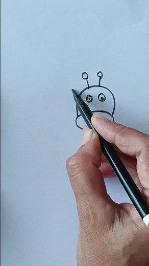 how to draw beautiful and easy giraffe🦒