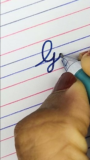 Capital letter G in cursive writing | Cursive writing for beginners #cursive #cursivewriting