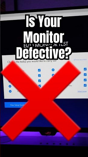 Test Your New Monitor Before It’s Too Late! #MonitorTest #Eizo #YouTubeShorts