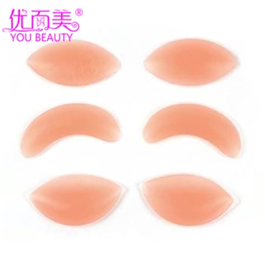 Fashionable Sexy Gathering Bra Enhancers Reusable Silicone Breast Insert Pads & Enhancers