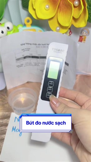 Bút đo lượng chất rắn hoà tan trong nước#butdonuocsach #ppm #thaobee123#xuhuong #viral