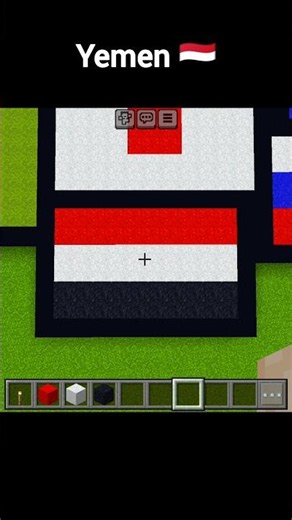 Falling Sand Creates the Yemen🇾🇪 Flag #minecraft #yemen #flagseries