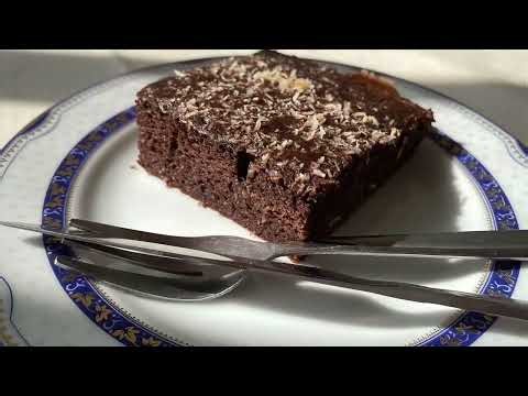 High-protein, high-fiber chocolate coconut cake made with legumes!