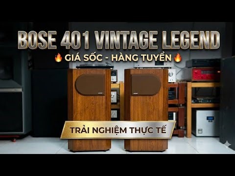 A stunning pair of Bose 401 speakers – Excellent sound quality, a shocking price for everyone!