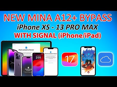 👀🔥 NEW A12+ Models iCloud Bypass iOS 17 with Sim| iCloud Bypass XS/XR - iPhone 13 PRO Max Mina Tool