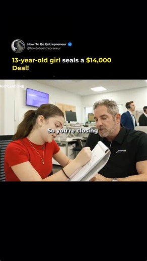 How To Be Entrepreneur on Instagram: "She's 13. She Closed $14K. And She's Just Getting Started. In a world full of talkers, Scarlett Cardone is already outworking adults - and she's barely a teenager. At just 13, she's not just learning sales - she's living it. No scripts. No shortcuts. Just sharp instincts and serious follow-through. Objections? She listens. Pressure? She stays calm. Follow-ups? She lands them. Closing? She does it with confidence - not force. This isn't about privilege - it's