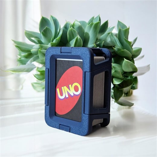 3D Printed Playing Card Holder: Travel Game Organizer - Etsy