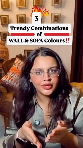 📌 3 Trendy Combinations of Wall Colour and Sofa Colour 🛋️ - Must Watch! #sofa #sofadesign
