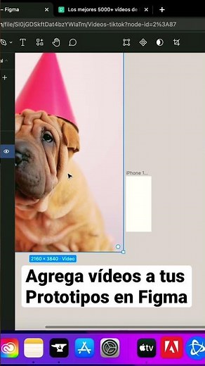 Agrega vídeos a tus prototipos | Figma tutorial español